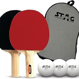 Stag Iconic Champ Series Professional Table Tennis (T.T) Set - Table Tennis Rackets and T.T Balls Included| All-in-One Ping Pong Paddle Playset - Table Game Accessories-image-54