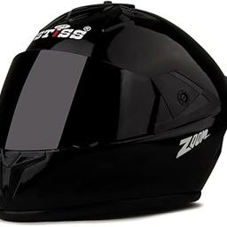 STiSS Full Face Motorbike Helmet with Silicon Unbreakable Glass || Strong and Durable Material | Comfortable fit (Black)-14