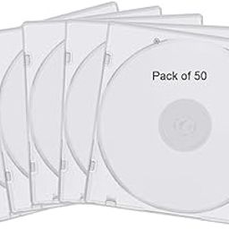 Plastic Cases Single Clear CD DVD Case for Standard Size for Protection Professional Jewel Case (Pack of 50)-picture-5
