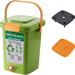 ATORSE Indoor Compost Bin Courtyard Compost Box for Balcony Household Indoor 20L|Home & Garden|Yard, Garden & Outdoor Living|Gardening Supplies|Composting & Yard Waste|Garden Compost Bins-image-78
