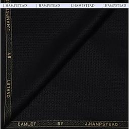J HAMPSTEAD TERRON RAYON BLACK MATTY UNSTITCHED SUIT FABRIC-3MTS / VV7224-picture-8