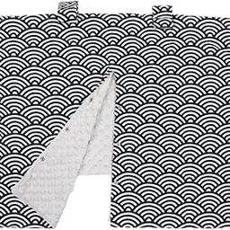 Stroller Sunshade, Stroller Sunshade Windproof Cotton Breathable for Baby Car Seat Baby Carrier (Black waves)-15