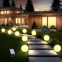 Solar Lights Outdoor Waterproof Decorations, 5 Pack Solar Globe Lights for Outside Color Changing Solar Garden Lights for Christmas Tree Yard Patio Pathway Party Decor-image-22
