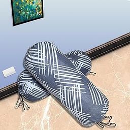 Wellfit Printed Cotton Bolster Cover l 16x32 Inch Size| Soft & Smooth Cotton| Deewan Round Pillow Cover| Bolster Pillow Cover to fit 24" Length 9" Dia | Pack of 2-image-45