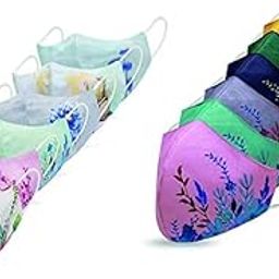 EVERYTHING Fashion Flowers & Plain Soft Washable & Reusable Cotton Masks for Men Women Girls and Boys-image-85
