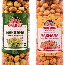 PP CHULBULI Flavoured Makhana, Gourmet Delight Crunchy Combo Pack of Lotus Seed, Phool Makhana Snack Pack of 2 (Spicy Peri Peri And Pudina Flavour)-image-31