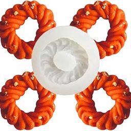 UKIYO international® - Imarti Shape Silicone Mold for Candle Making Mithai Jalebi Candle Mould Immarti Moulds Sweet Making Molds Chocolate Cake DIY-image-14