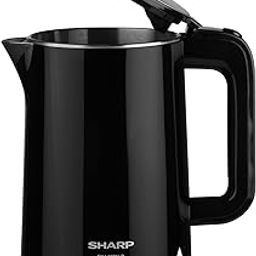 SHARP Electric Kettle 1.5 Ltr. EKJ-15DN-B (Glossy Black), Double Layered Stainless Steel Protection-32