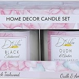 D'Velas™ Scented Jar Candles Pack of 2 with Black Screw Lid I 2 Scented Candle for Gifting & Home Décor & Other OccasionsI Up to 15 Hours Burn Time-picture-0
