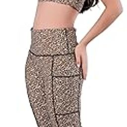 Premium Printed Tights Bra High Waist Stretchable Gym Tights and Bra Leggings Gym wear/Active Wear Tights Yoga Pants Zumba/Dance Womens Workout Tights Gym Tight bra Stretchable Workout set-image-20