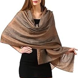 Fine Wool Luxury Striped Design Scarf, Stole, Weaving Design For Women.-image-88