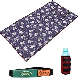 Magnowell Bio Magnetic Mattress Pad | 3 x 6 Ft | Comes with 1 Pillow | Water Bottle Cover/Bio Magnetic Water Energy Pad | Bio Magnettic Hand Bracelet Combo for Deep Sleep and Pain Relief | Dark Blue-image-27