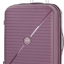 Fashion PP Lightweight Hard Expanding College Luggage with 4 Double Wheels and Secure Zippers KH1006, Purple., Checked Luggage 24-Inch, Case-image-49