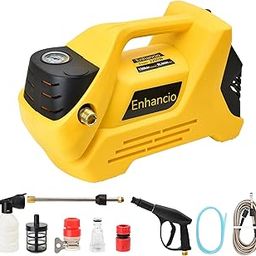 ENHANCIO High Pressure Washer, Car Washer, 2200 Watts Motor, 150 Bars Pressure, 9 L/Min Flow Rate, 5 Meters Outlet Hose, Portable, Car, Bike & Home Cleaning, Yellow-30
