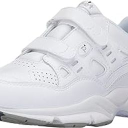 Propet Womens Stability Walker Strap Walking Walking Sneakers Shoes - Black, White, 10.5 Wide-image-50