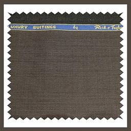 Poly Wool Suit Fabric, Copper Brown, Free Size-image-16