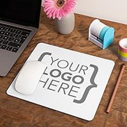 TAJNAN Customized/Personalized On Rubber Base Mat Finish Mouse Pad for PC/Laptop - (Your Own Logo, Text Or Photo)-image-0
