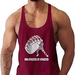 BAB Men’s Scoop Neck Gym Vest | Men Sports Printed Vest | for Athletes by Athletes Printed Sando | Polyester Sando | Typography Print-image-50