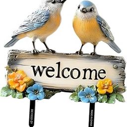 ARTISOUL® Welcome Birds Yard Sign PVC Colorful Yard Stake for Backyard Lawn Decoration | Yard, Garden & Outdoor Living | Garden Decor | Statues & Lawn Ornaments-image-64