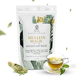 SOL - Reinvent & Restore Mullein Tea For Lungs Detox (75 G) With Licorice,Ginger,Clove|Clears Mucus & Tar,Throat Relief & Improves Respiratory Health|Rich In Antioxidants & Vitamin C|Loose Leaf-image-49