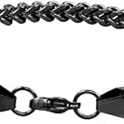 Double Cuban 8 inch Stainless Steel Bracelet for Men Boys-image-72