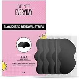 RENEE Black Head Removal Strips, for Deep Cleansing, Instant & Painless Blackheads & Whiteheads Removal, Algae Extract, Oat Extract, Vitamin E & Hyaluronic Acid Infused - 5N-16