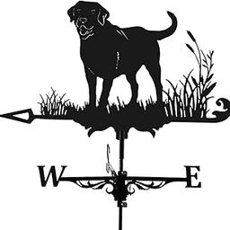 LOOM TREE® Handcrafted 3D Decorative Weathervane Stainless Steel Indicator Labrador | Yard, Garden & Outdoor Living | Garden D?©cor | Weathervanes-image-34