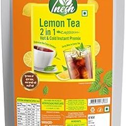 Inesh Lemon Tea 2 in 1 Hot & Cold Instant Premix Pouch 1 Kg.-image-8