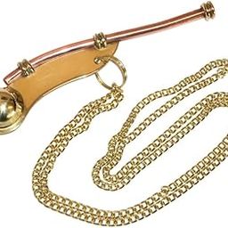 Time instruments Pure Brass Whistle Sports Fitness & Outdoors Car Bike Cycle Gold Whistle-image-38