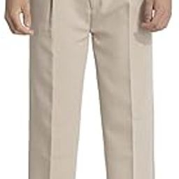 Beige Plain Regular Fit Trousers-picture-44