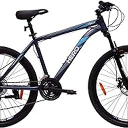 Hero Sprint Riot 26T MTB Geared Cycle| 21 Speed Shimano Gears with Dual Disc | Front-Suspension | Matt Grey | Ideal Age 12+ Years for Men and Women | 95% Assembled Cycle(Ready to Ride in 5 Min)-30