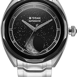 Analog Women Luna Aventurine Automatic - Stellar Edition, Black, Silver-57