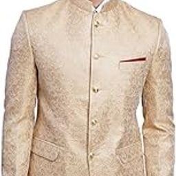 Men's Banarasi Rayon Cotton Pink Bandhgala-image-36