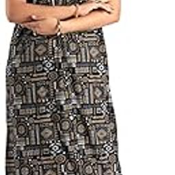 Polina Women's All Over Printed Open Front Rayon Cotton Blend Nighty/Maxi/Nightgown/Nightwear Article No-149-image-6