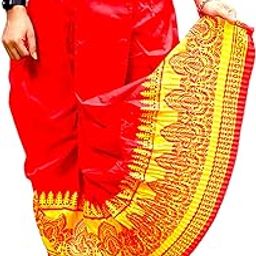 Men's Ready to Wear Pant System Printed MAYUR PUCHHA Dhoti for Marriage, Pooja, Festival etc.(GC010)-50