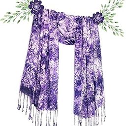 Rayon Shades Shibori Pattern Scarf, Scarves, Viscose Fabric Stole & Shawl Design for Men & Women for Summer & Winters-image-23