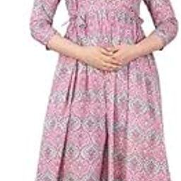 Women's Pure Cotton Maternity Gown/Maternity wear/Feeding Nighty/Ladies Maxi Maternity Dress with Cotton Fabric/Women's Cotton Floral Printed Maternity Feeding Kurti/Kurta-image-84