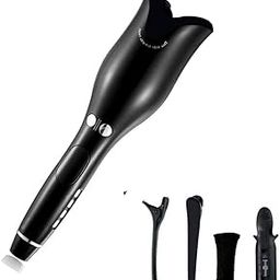 Enem Automatic Hair Curler with 4 Temperature Settings, Auto Shut-Off, Portable Hair Styling Tool (Model (Black))-image-24