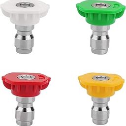 TUQO Premium Pressure Washer Nozzle Tips 1/4 inch | 4350PSI | 300Bar | 4pcs set 0, 15, 25, 40 - for High Pressure Washer | Universal Nozzle - Pressure Washer Accesories - (DS102)-25