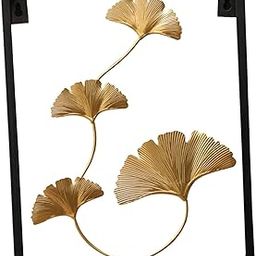 JAZZY PEARLS® Wall Hanging Wrought Iron Ginkgo Leaf Wall Decoration Background Living Room type4|Home & Garden | Home D?©cor | Decals, Stickers & Vinyl Art-image-24