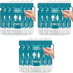 Proberos® 15PCS Disposable Urine Bags with Handle 750cc PE Ziplock Unisex Emergency for Outdoor Driving Camping 13x27cm-image-32