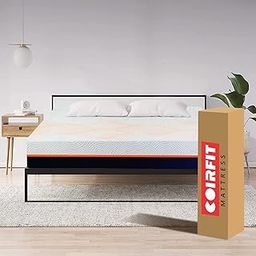 Coirfit HERB Fresh Infused Orthopedic Memory Foam, Dual Comfort, Pressure Relieving SRTX tech, Roll Pack, 8" King Size Mattress with Luxury Anti Microbial Fabric - with 2 Free Pillows (78"x72"x6")-image-2