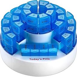 Aktive Life Monthly Pill Box 31 Day Medication Organizer, Multiple Daily Doses Section, Removable Compartments Perfect for Travelling, Detachable Containers-picture-13