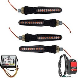 Ramanta Bike Indicator Light Unbreakable Quality Rubber KTM Style Indicators SMD High Bright Universal for All Bikes Models Turn Signal Lights Motorcycle (Combo, Pack of 3 Items)-26