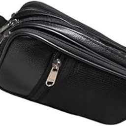 PSH Multipurpose Shaving Pouch – 3-Compartment Zipper Storage Bag with Handle (Black, 22×10×11 cm)-image-59