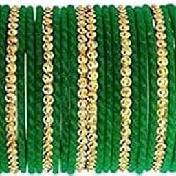glass bangle fancy chuda type bangle set for bridal (pack of 34)-17