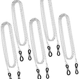 Enakshi® 5x5 Pieces Metal Eyeglass Neck Chain Reading Glasses Sunglasses Holder White|Health & Beauty | Vision Care | Other Vision Care-image-40