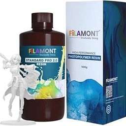 FiLAMONT Standard Pro 2.0 3D Printer Resin – White, 1kg | High Precision, Durable UV-Curing Photopolymer for SLA, DLP, LCD 405nm Printers | Ideal for Prototyping & Engineering Models-image-93