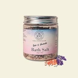 Saundarya Essentials Rose & Lavender Bath Salt | Enriched with Rose Petals, Lavender, Epsom Salt, Dead Sea Salt, Baking Soda, Himalayan Pink Salt, Lavender Essential Oil | Deep relaxation , skin hydration | 200g-image-3