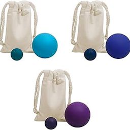 CALANDIS™ 2Pcs Massage Balls Portable Foot Massager Yoga Balls for Shoulders Back Neck Purple | Exercise Balls | Fitness Equipment & Gear | Fitness Running & Yoga-image-60